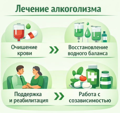 лечение алкоголизма в Касимове этапы